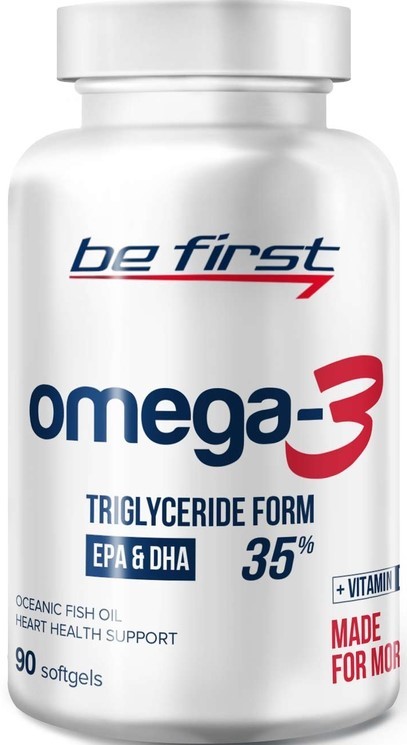 Be First Omega-3 35% + vitamin E, 90 капс.